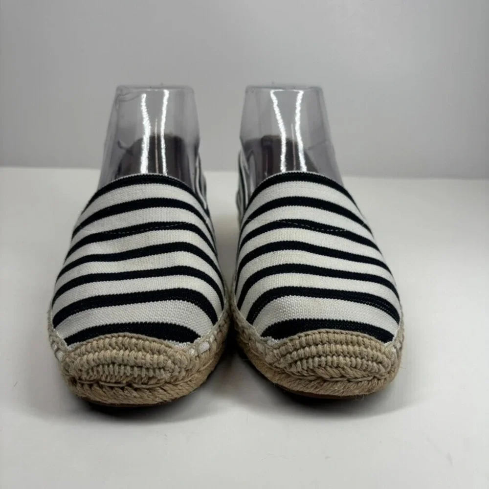 Vionic Valeri Women's US 7 Striped Casual Flats Slip-On Espadrille Comfort Shoes